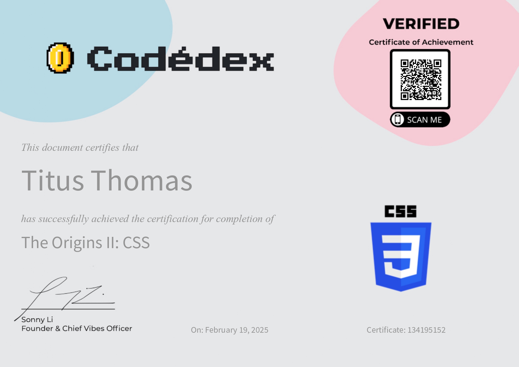 Codedex HTML Certificate1
